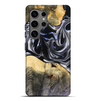 Galaxy S25 Ultra Wood Live Edge Phone Case - Orpha (Black & White, 816165)