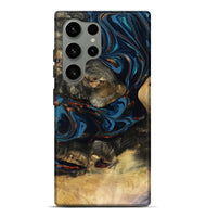 Galaxy S24 Ultra Wood Live Edge Phone Case - Durward (Teal & Gold, 816166)
