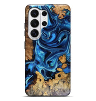 Galaxy S26 Ultra Wood Live Edge Phone Case - Larry (Blue, 816168)