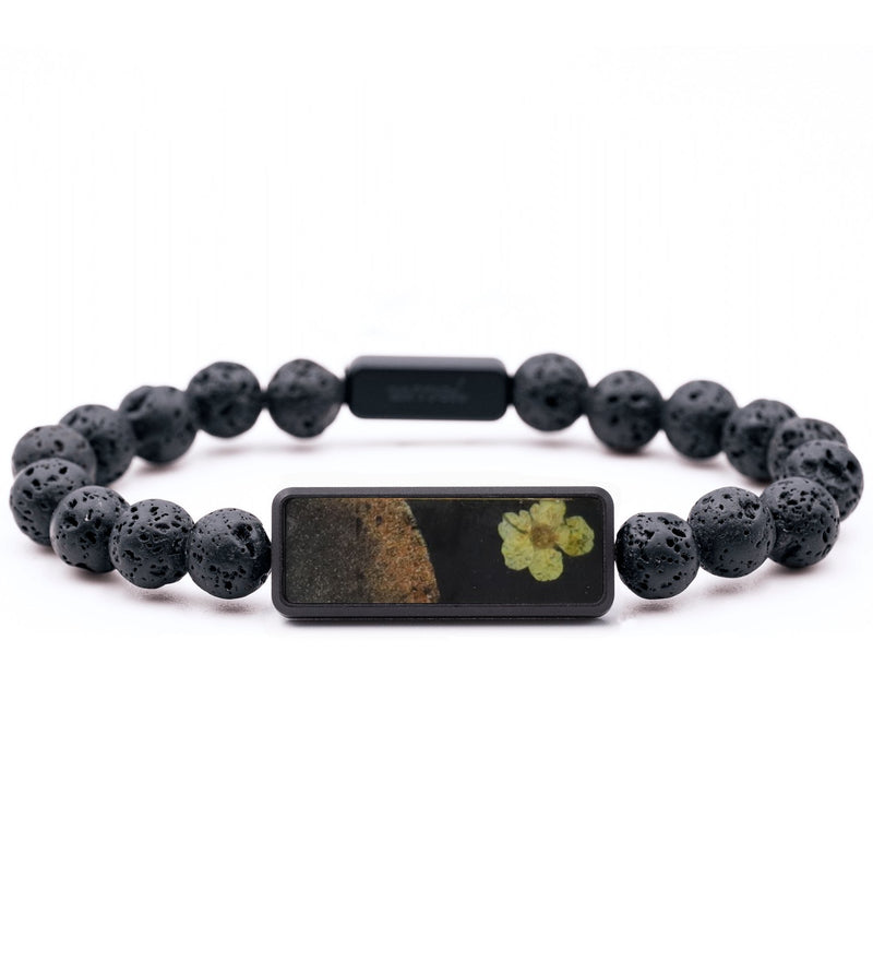 Lava Bead Wood Bracelet - Rachel (Bloom, 816177)