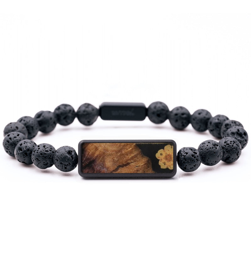 Lava Bead Wood Bracelet - Tammy (Bloom, 816193)