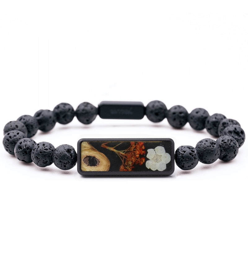 Lava Bead Wood Bracelet - Sharon (Bloom, 816196)