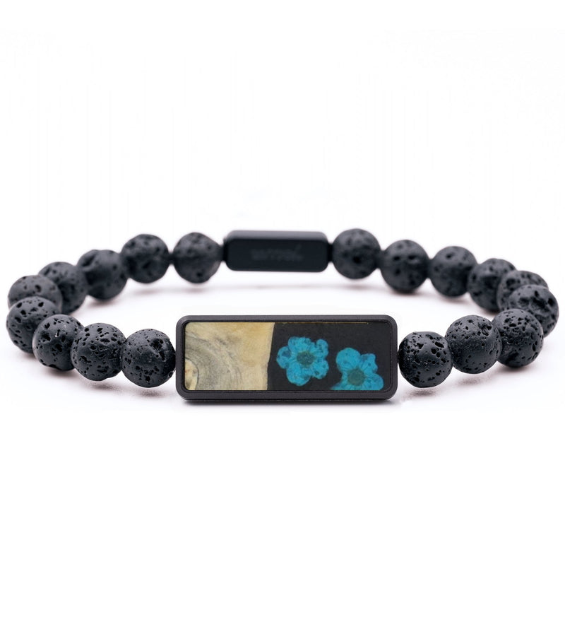 Lava Bead Wood Bracelet - Keegan (Bloom, 816207)