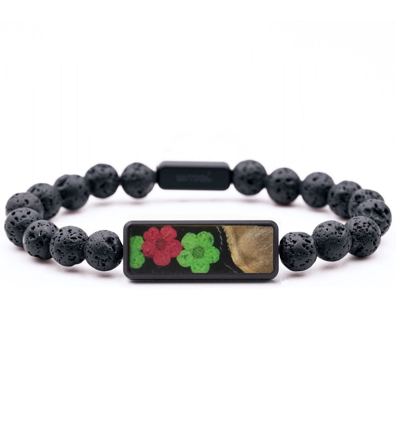 Lava Bead Wood Bracelet - Penny (Bloom, 816232)