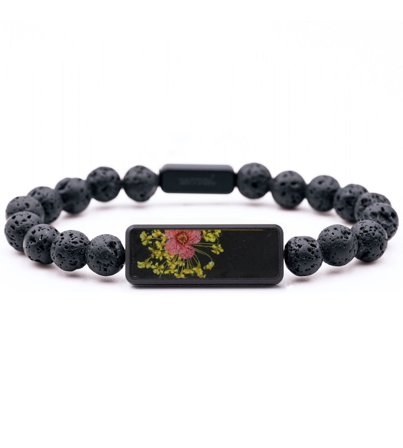 Lava Bead Wood Bracelet - Kimora (Bloom, 816233)
