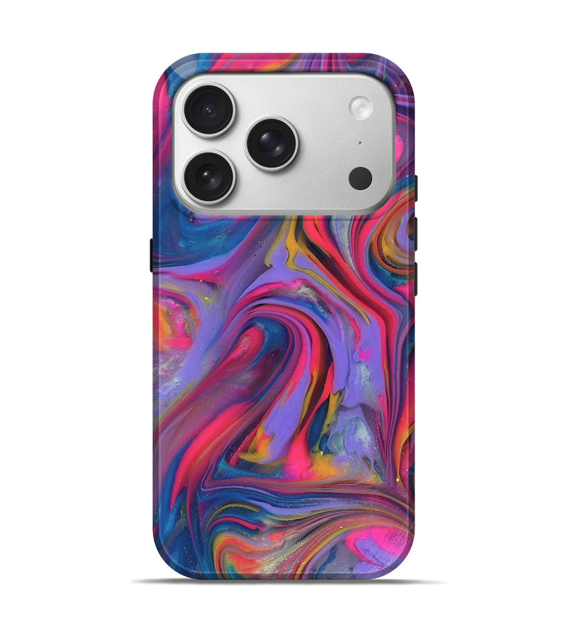 iPhone 17 Pro ResinArt Live Edge Phone Case - Sophia (Neon, 816243)