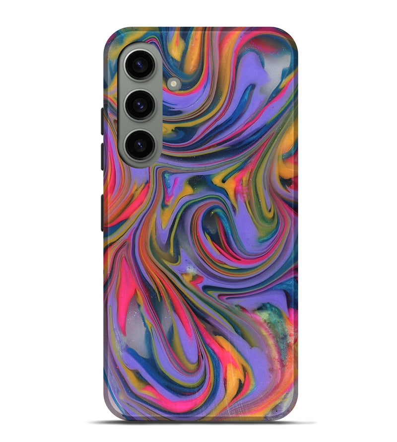 Galaxy S24 Plus ResinArt Live Edge Phone Case - Marlie (Neon, 816246)