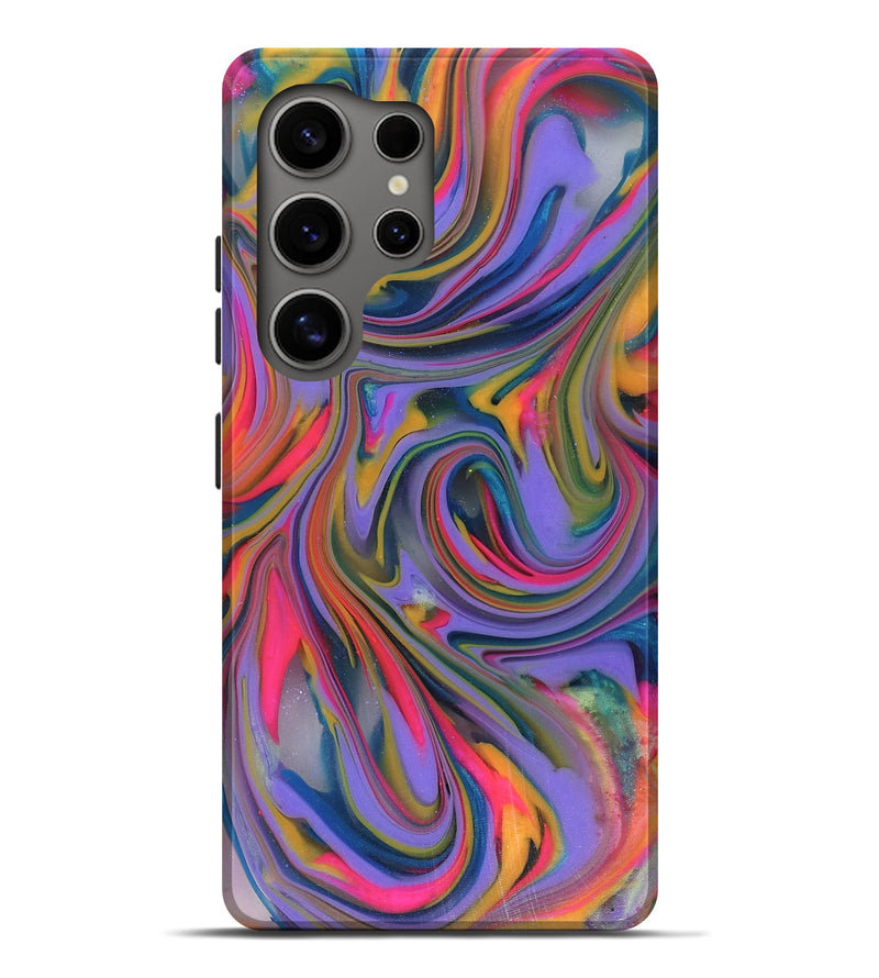 Galaxy S25 Ultra ResinArt Live Edge Phone Case - Marlie (Neon, 816246)