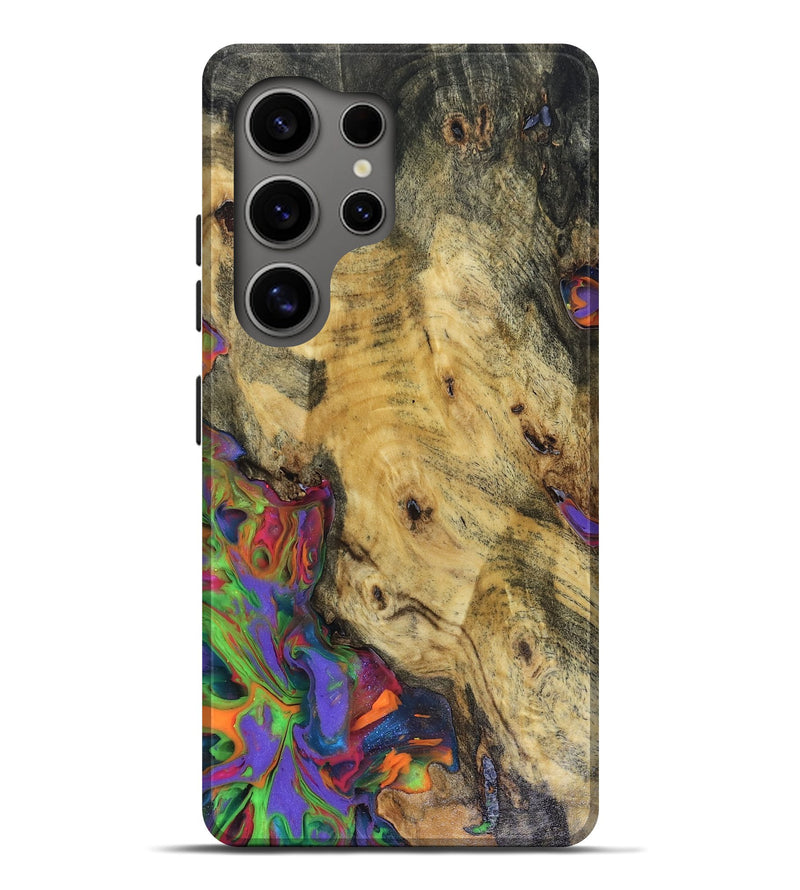 Galaxy S25 Ultra Wood Live Edge Phone Case - Brenton (Neon, 816248)