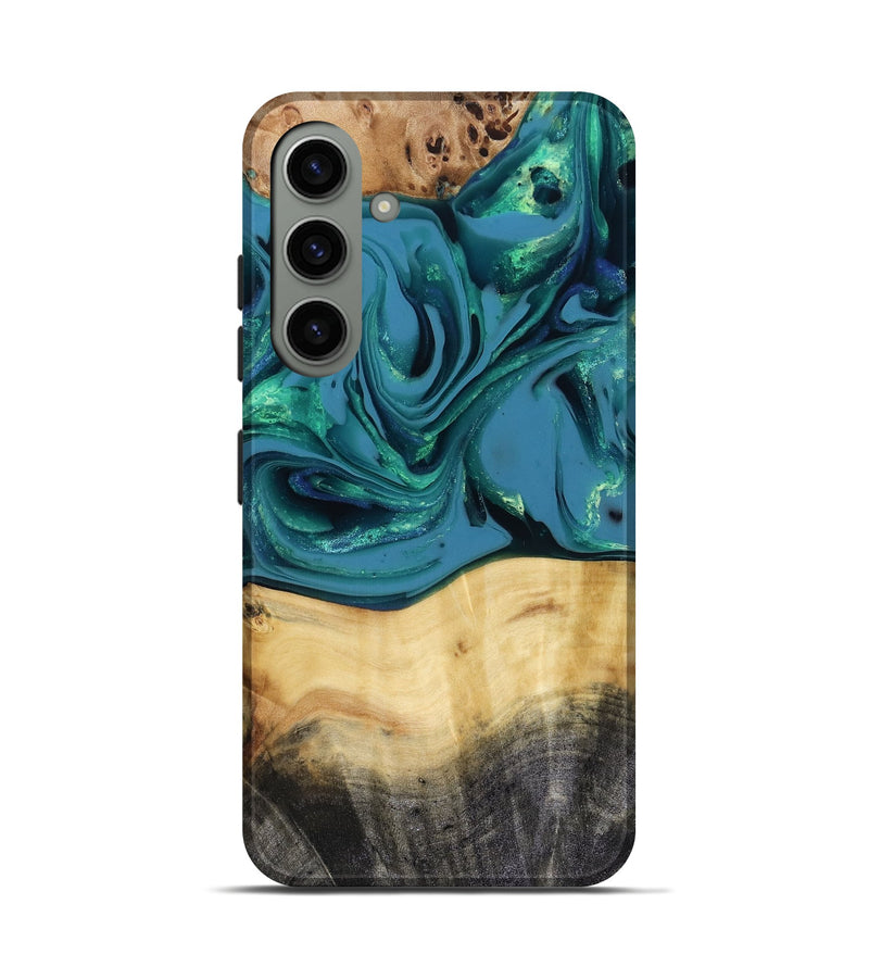 Galaxy S24 Wood Live Edge Phone Case - Katlynn (Green, 816249)