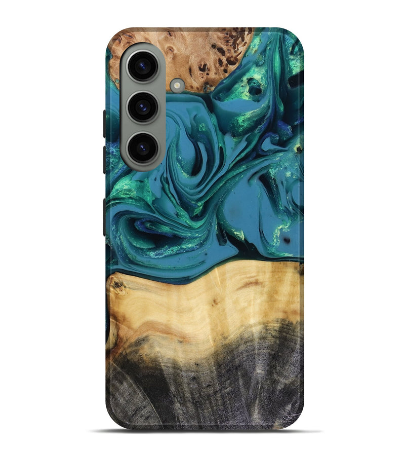 Galaxy S24 Plus Wood Live Edge Phone Case - Katlynn (Green, 816249)