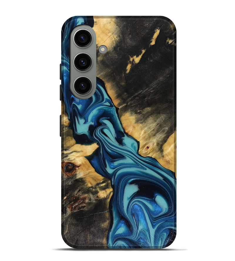 Galaxy S24 Plus Wood Live Edge Phone Case - Docia (Blue, 816251)