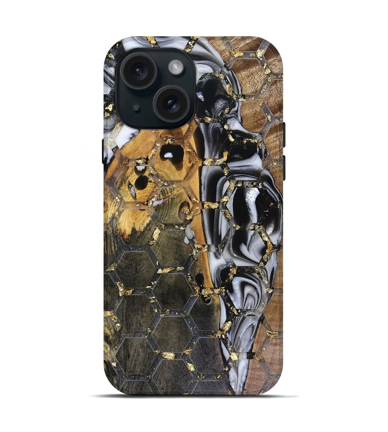 iPhone 15 Wood Live Edge Phone Case - Buck (Pattern, 816254)
