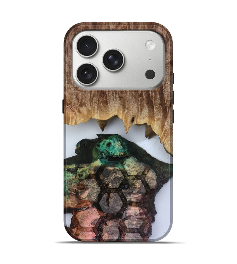 iPhone 17 Pro Wood Live Edge Phone Case - Jamey (Clear, 816257)