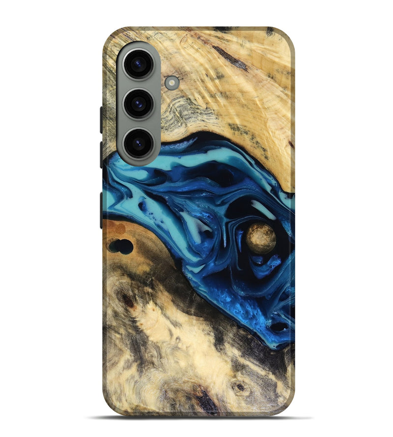 Galaxy S24 Plus Wood Live Edge Phone Case - Hendrix (Blue, 816263)