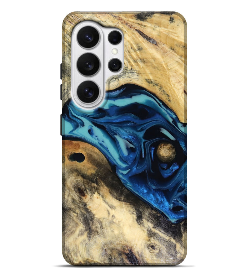Galaxy S26 Ultra Wood Live Edge Phone Case - Hendrix (Blue, 816263)