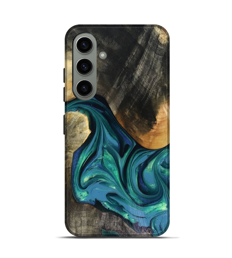 Galaxy S24 Wood Live Edge Phone Case - Cayden (Green, 816264)