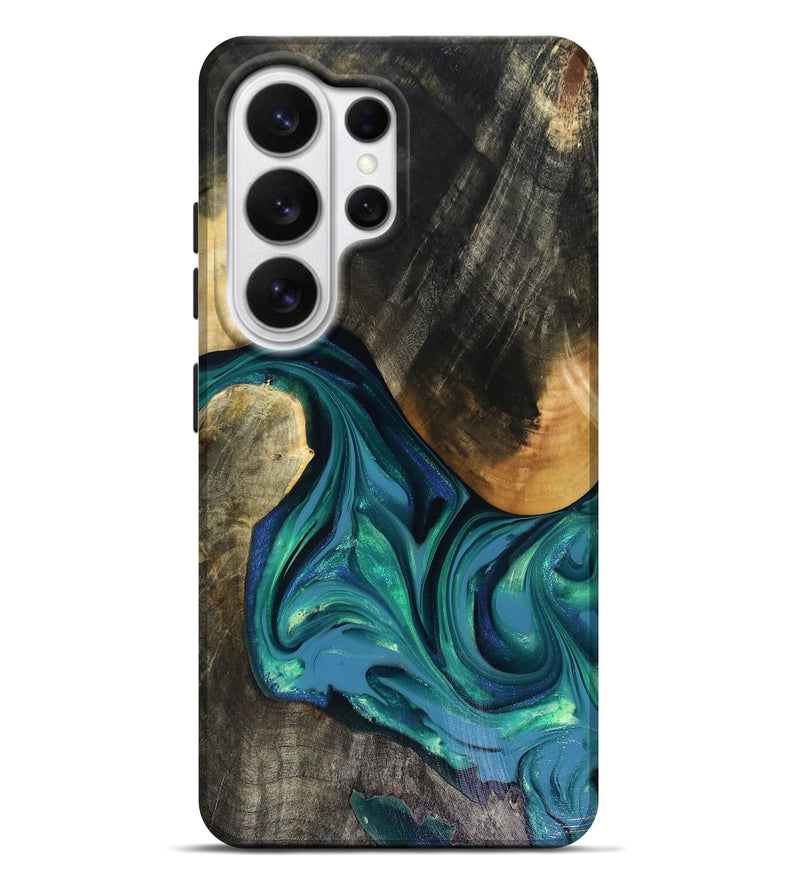 Galaxy S26 Ultra Wood Live Edge Phone Case - Cayden (Green, 816264)