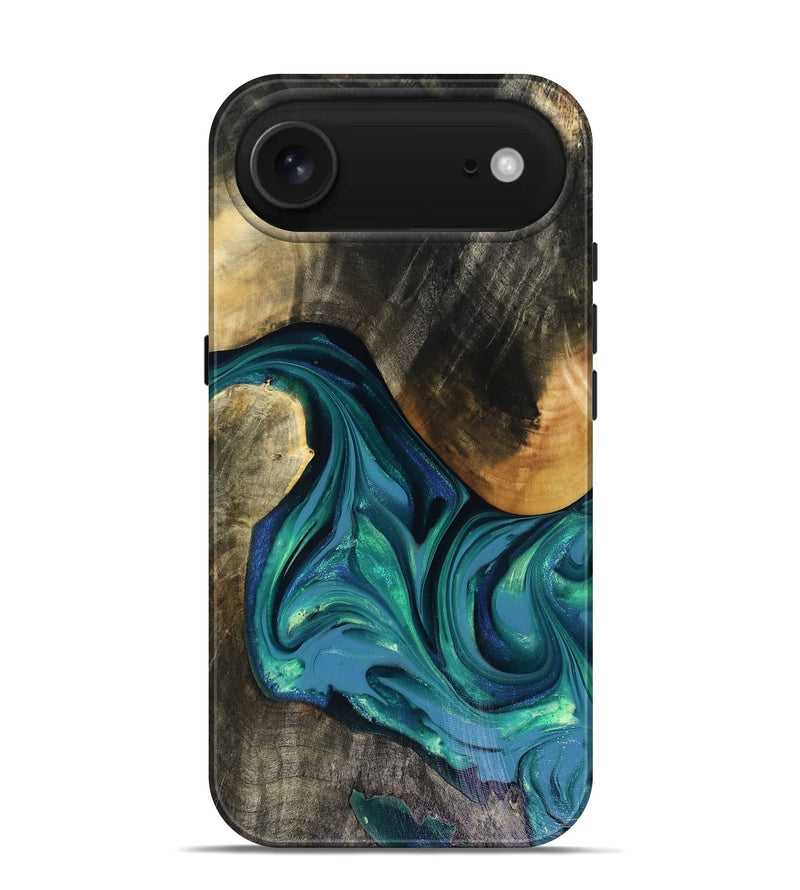 iPhone 17 Air Wood Live Edge Phone Case - Cayden (Green, 816264)