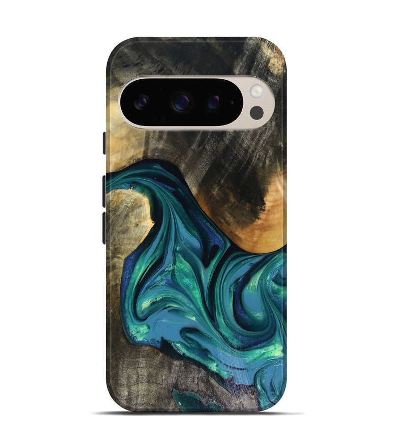 Pixel 10 Wood Live Edge Phone Case - Cayden (Green, 816264)