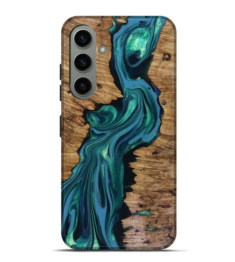 Galaxy S24 Plus Wood Live Edge Phone Case - Karli (Green, 816267)