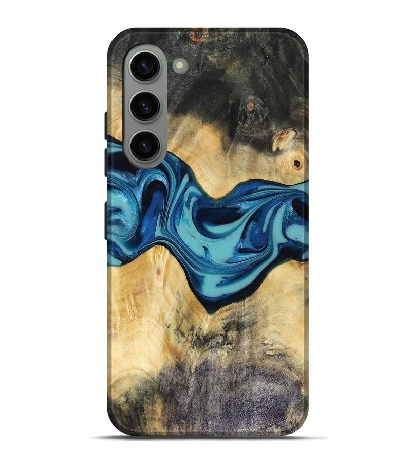 Galaxy S23 Plus Wood Live Edge Phone Case - Asa (Blue, 816270)