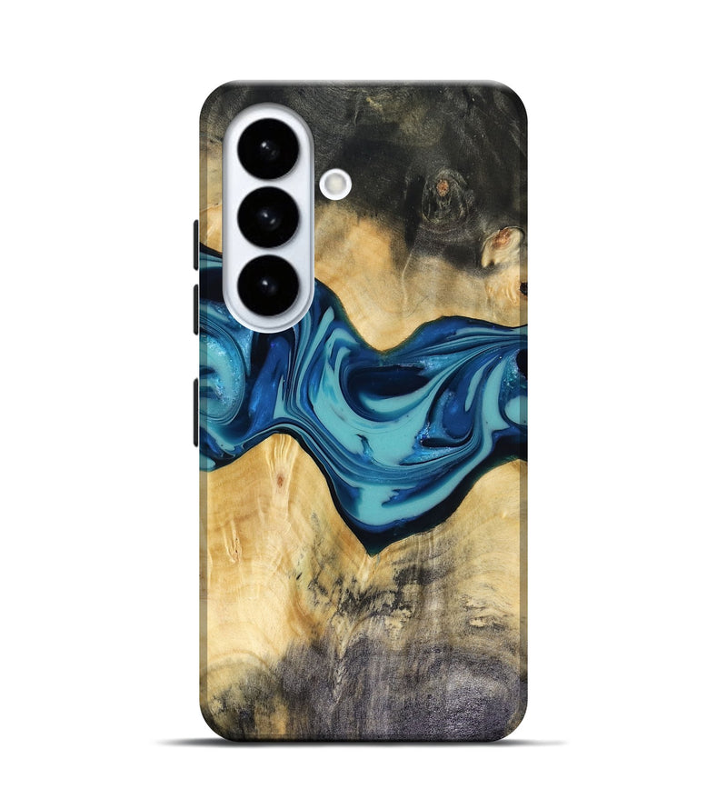 Galaxy S26 Wood Live Edge Phone Case - Asa (Blue, 816270)