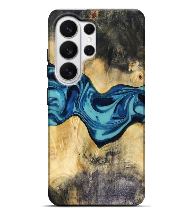 Galaxy S26 Ultra Wood Live Edge Phone Case - Asa (Blue, 816270)