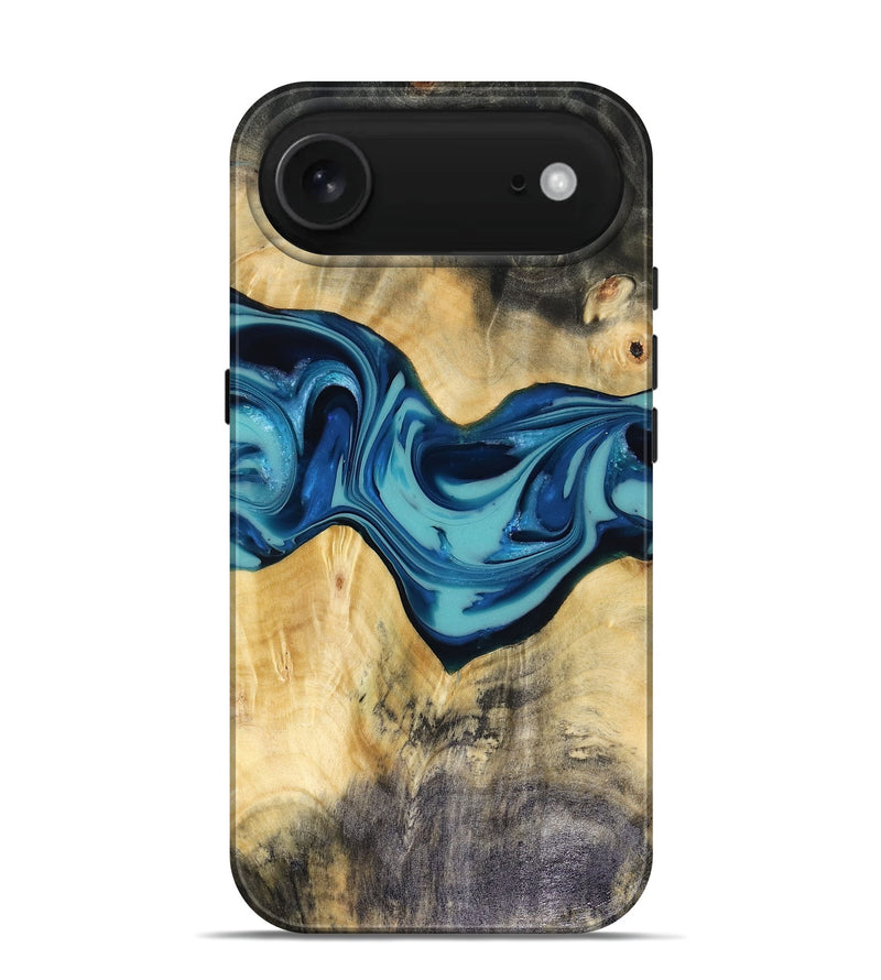 iPhone 17 Air Wood Live Edge Phone Case - Asa (Blue, 816270)
