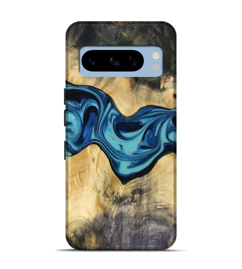 Pixel 8 Pro Wood Live Edge Phone Case - Asa (Blue, 816270)