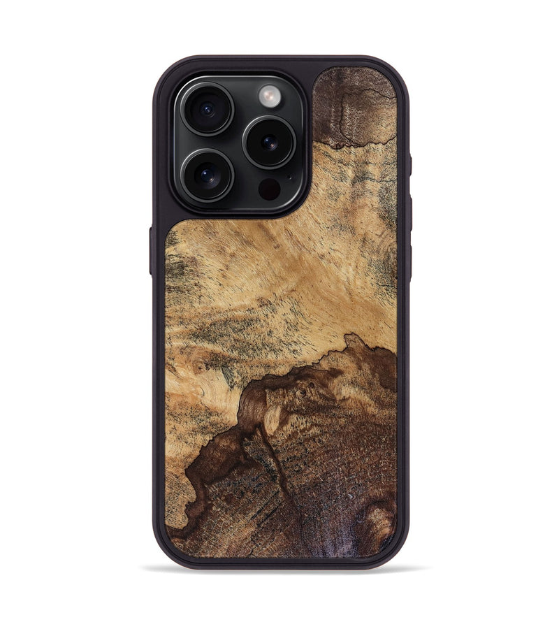 iPhone 15 Pro Wood Phone Case - Michell (Wood Burl, 816275)