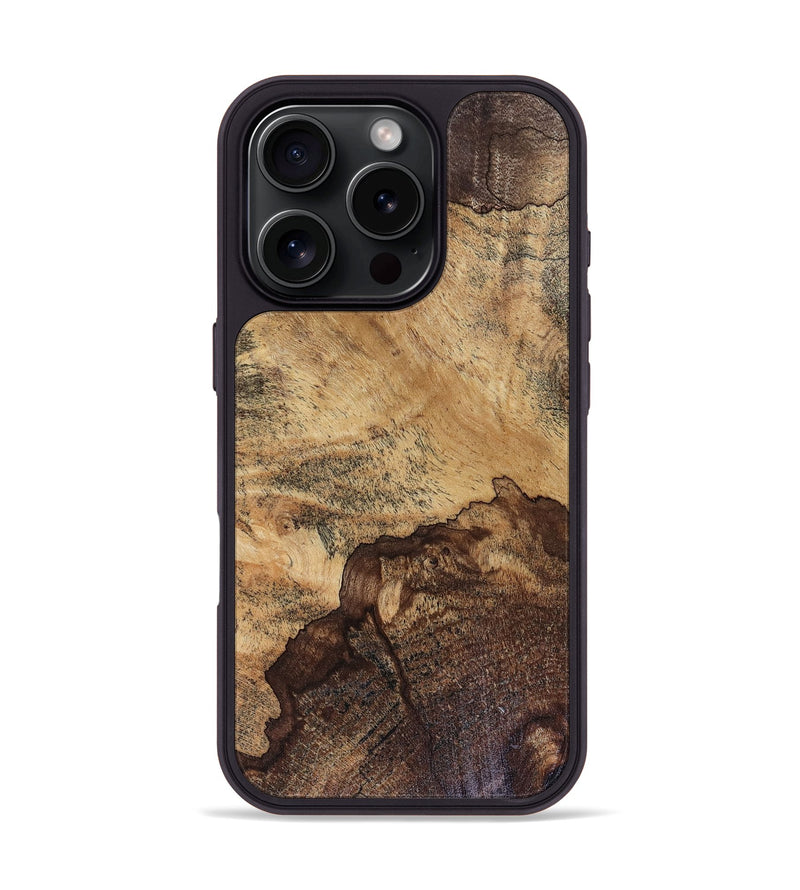 iPhone 16 Pro Wood Phone Case - Michell (Wood Burl, 816275)