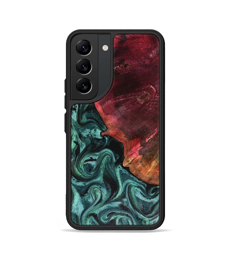 Galaxy S22 Wood Phone Case - Dinah (Green, 816282)