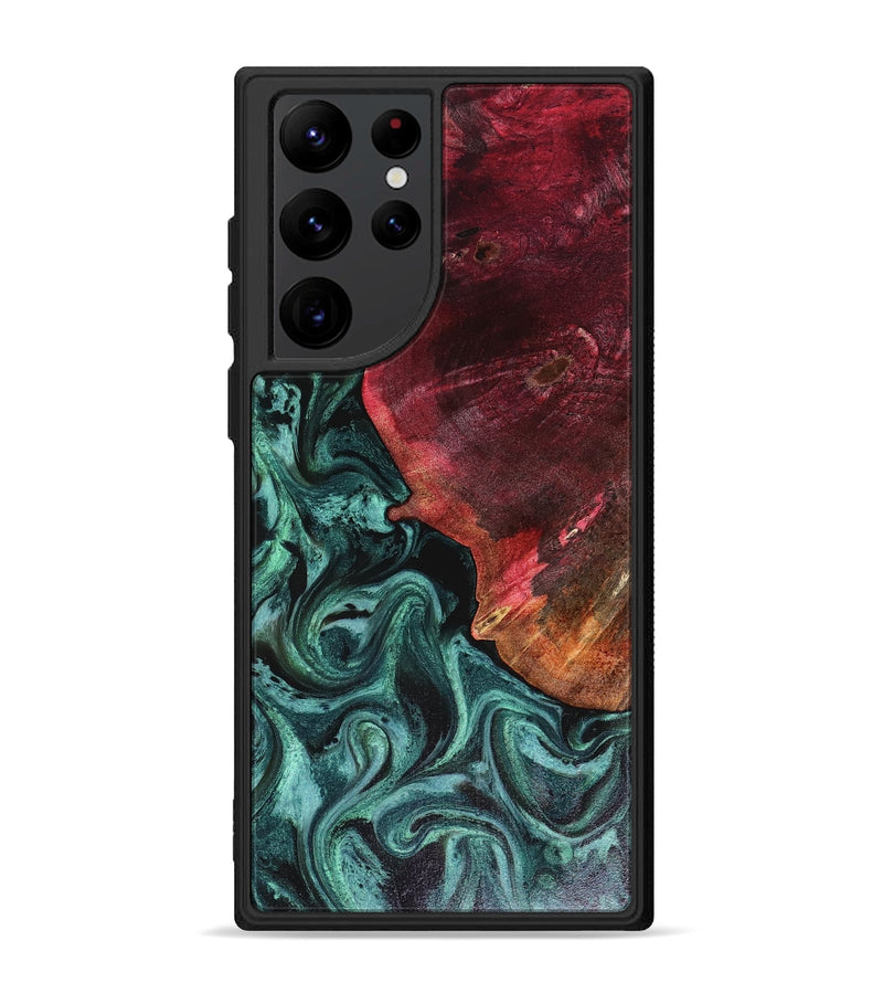Galaxy S22 Ultra Wood Phone Case - Dinah (Green, 816282)