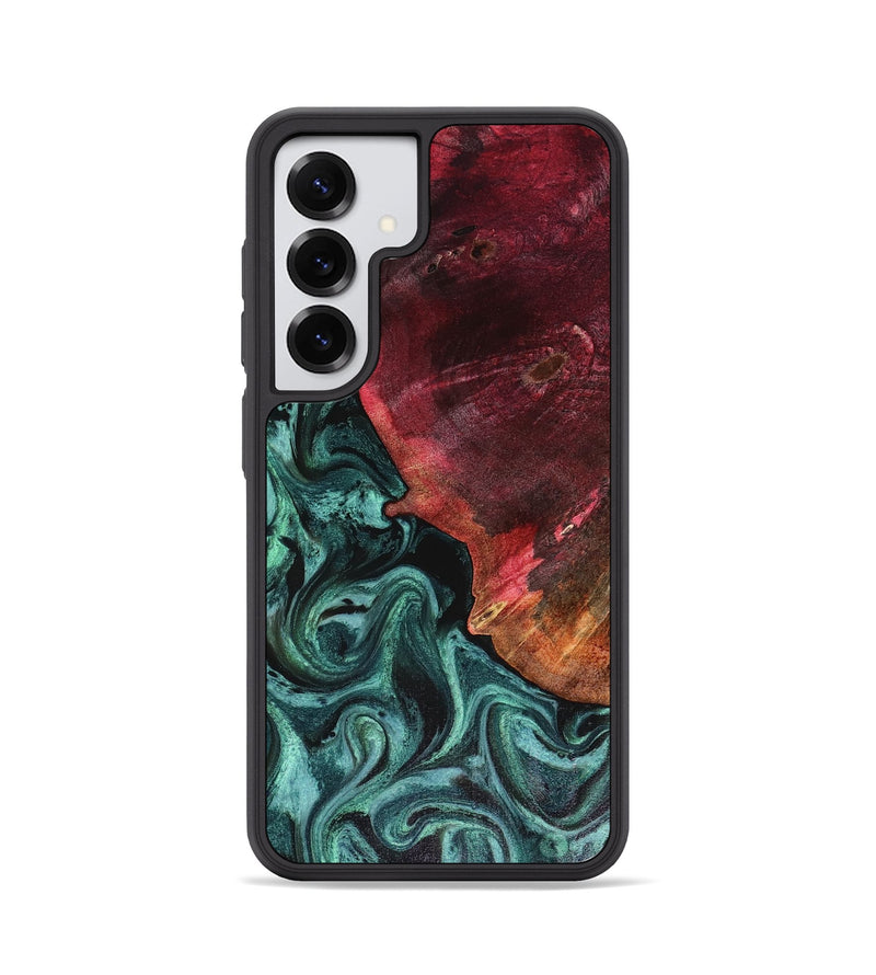 Galaxy S25 Wood Phone Case - Dinah (Green, 816282)