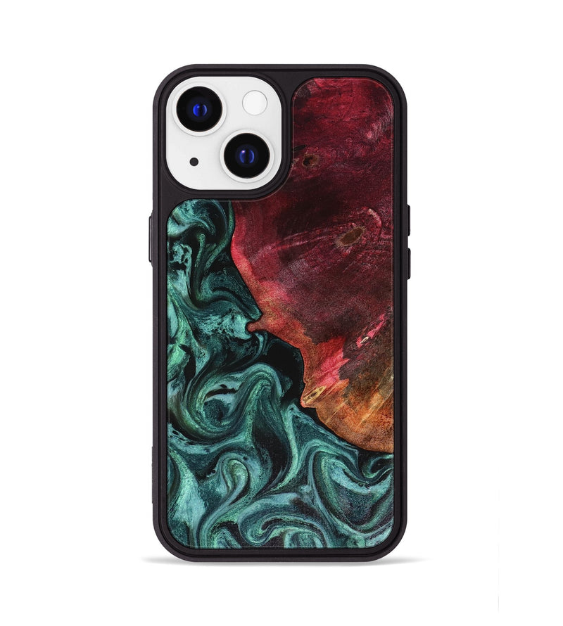 iPhone 13 Wood Phone Case - Dinah (Green, 816282)