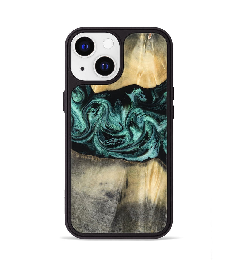 iPhone 13 Wood Phone Case - Dara (Green, 816286)