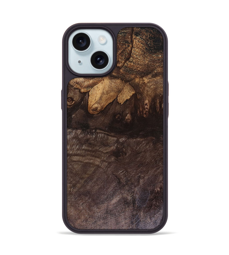 iPhone 15 Wood Phone Case - Bodie (Wood Burl, 816303)