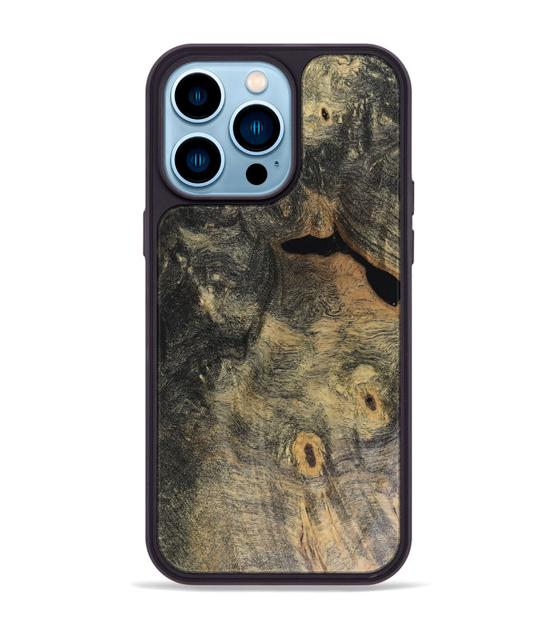 iPhone 14 Pro Max Wood Phone Case - Shaun (Wood Burl, 816308)