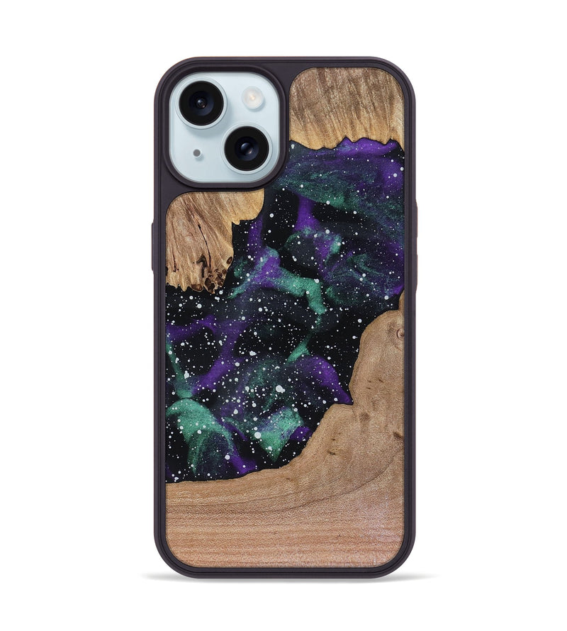 iPhone 15 Wood Phone Case - Justina (Cosmos, 816321)