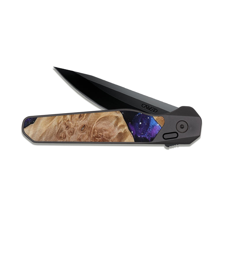 EDC Dark Slate Wood Pocket Knife - Denver (Cosmos, 816326)