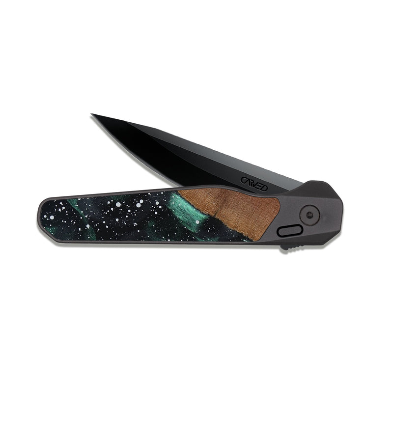 EDC Dark Slate Wood Pocket Knife - Ottis (Cosmos, 816360)