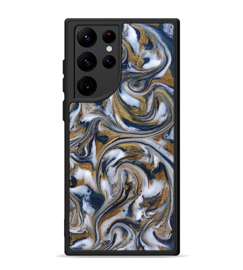 Galaxy S22 Ultra ResinArt Phone Case - Dale (Teal & Gold, 816364)