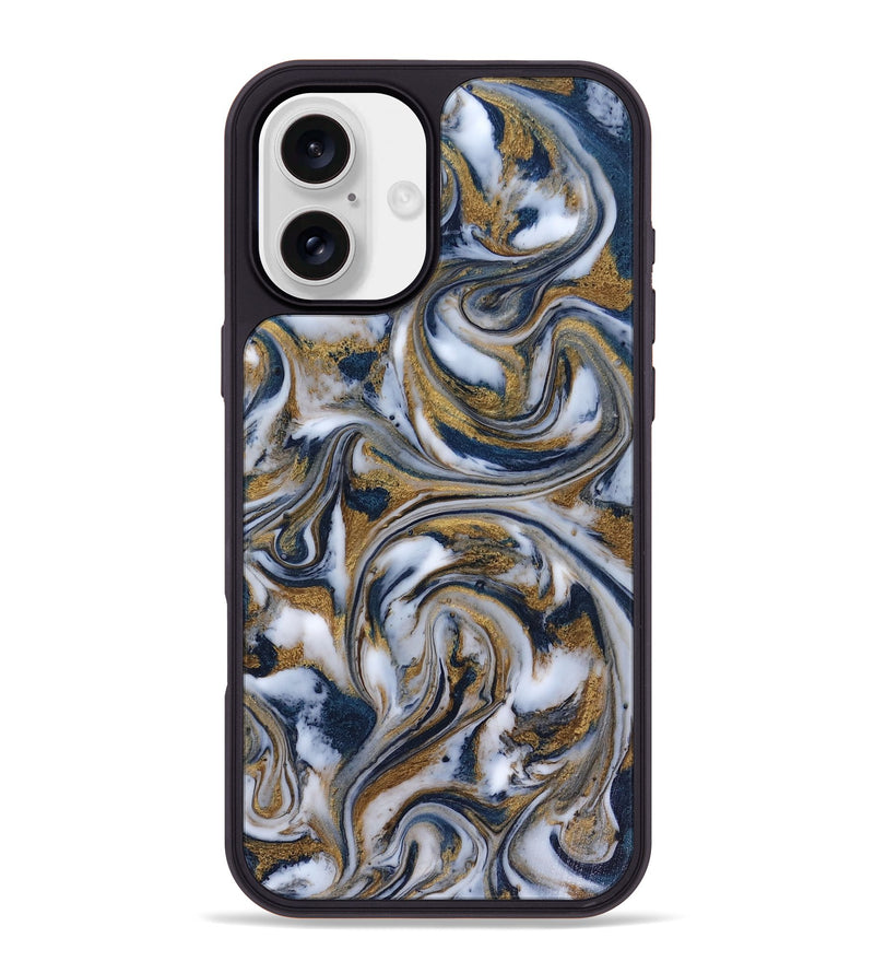 iPhone 16 Plus ResinArt Phone Case - Dale (Teal & Gold, 816364)