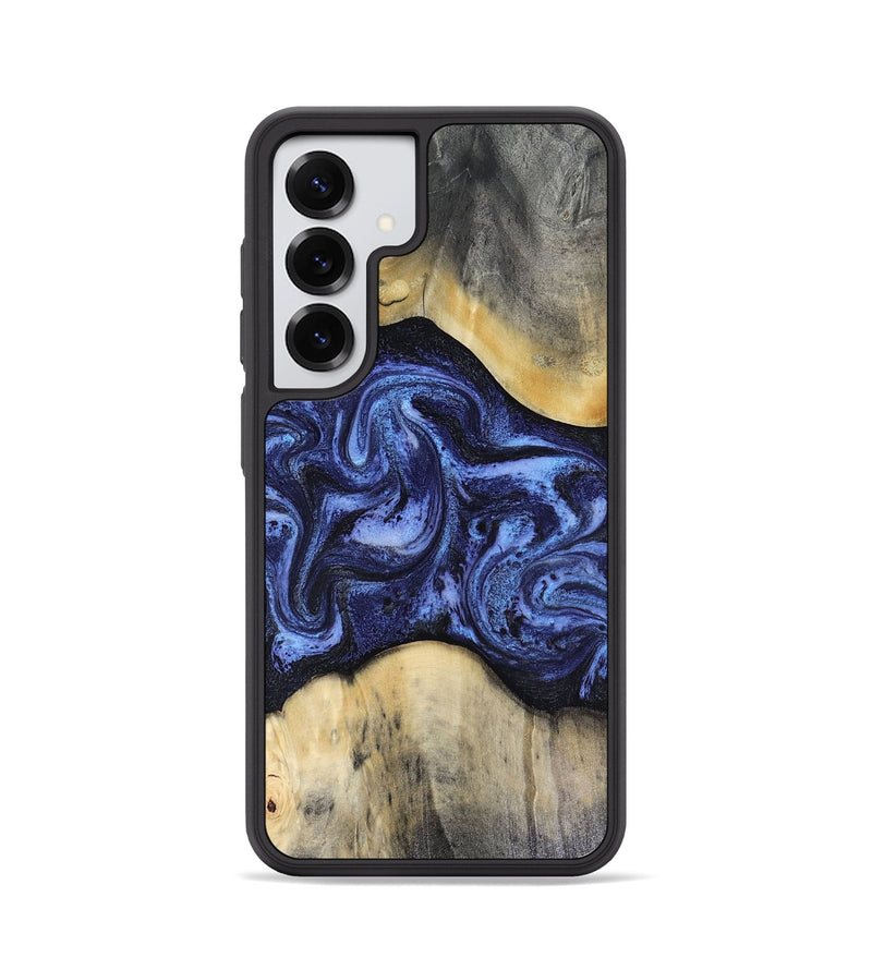 Galaxy S25 Wood Phone Case - Jeannie (Blue, 816366)