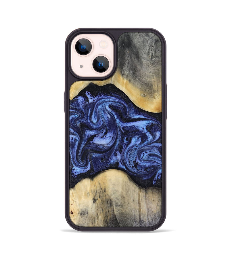 iPhone 14 Wood Phone Case - Jeannie (Blue, 816366)