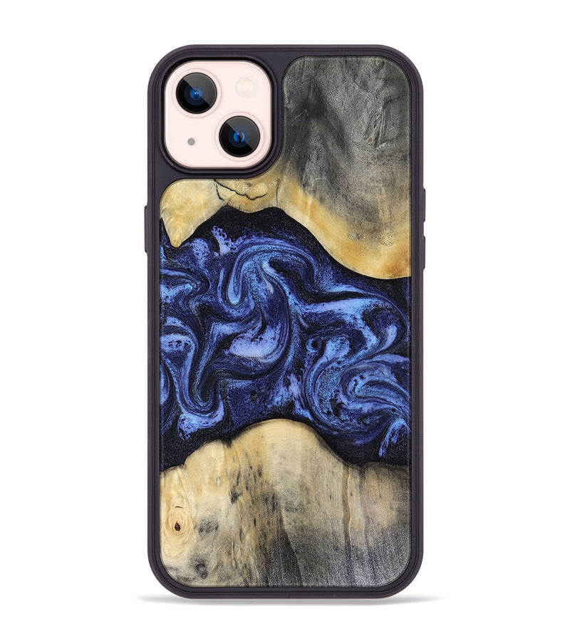 iPhone 14 Plus Wood Phone Case - Jeannie (Blue, 816366)