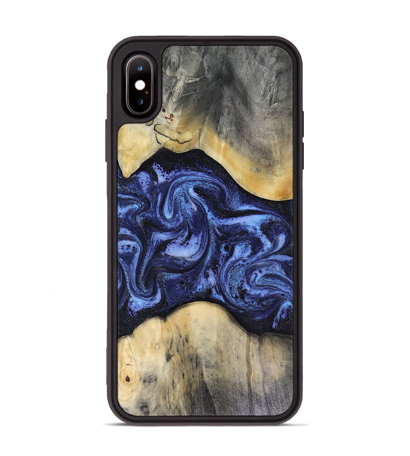 iPhone Xs Max Wood Phone Case - Jeannie (Blue, 816366)