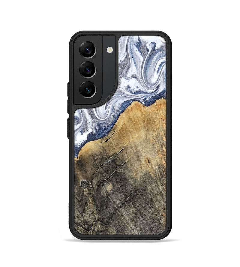 Galaxy S22 Wood Phone Case - Stevie (Blue, 816370)