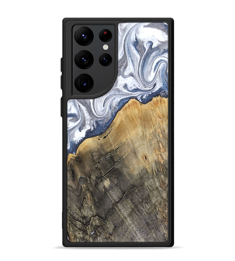 Galaxy S22 Ultra Wood Phone Case - Stevie (Blue, 816370)